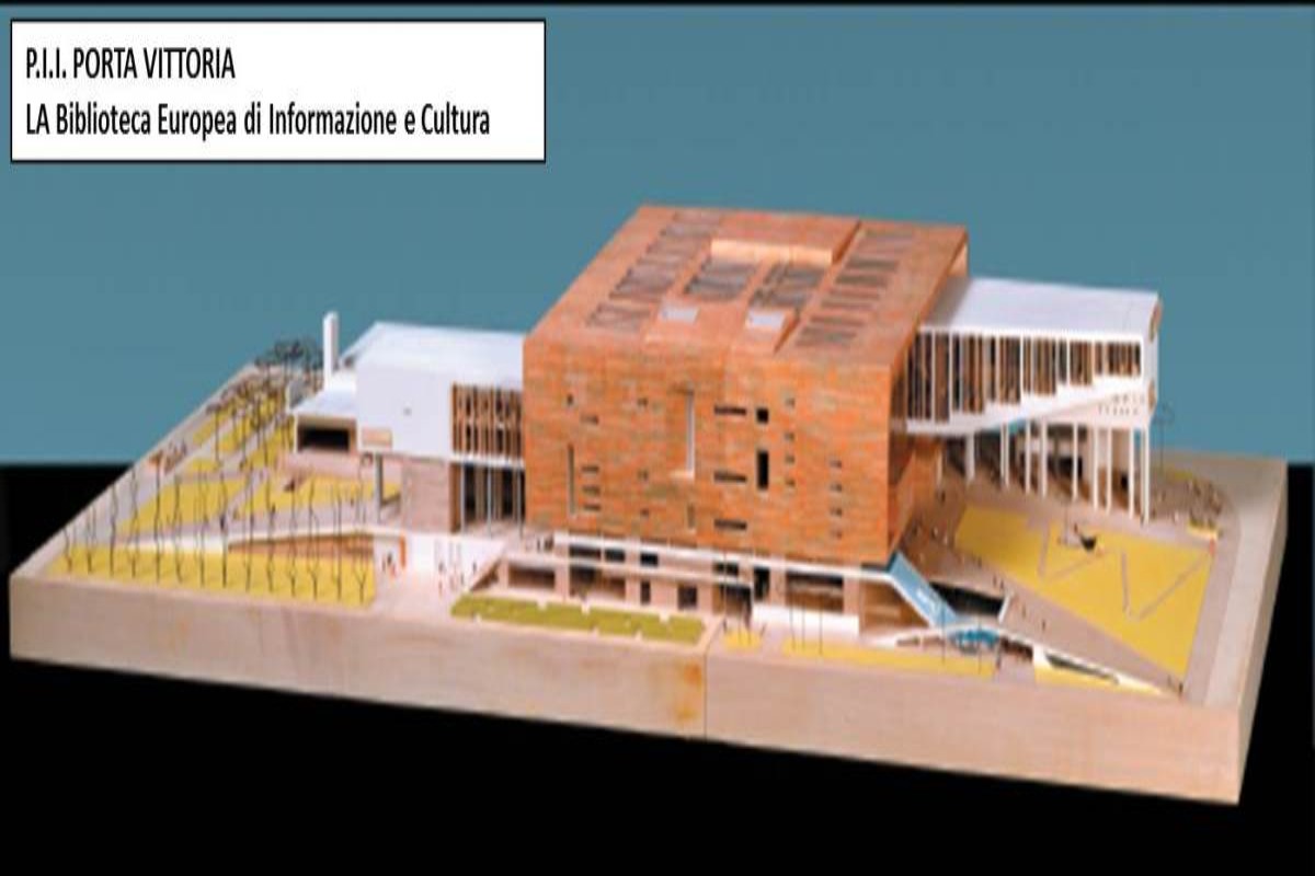 PII PORTA VITTORIA - Immagine del modello architettonico della Biblioteca Europea di Informazione e Cultura
