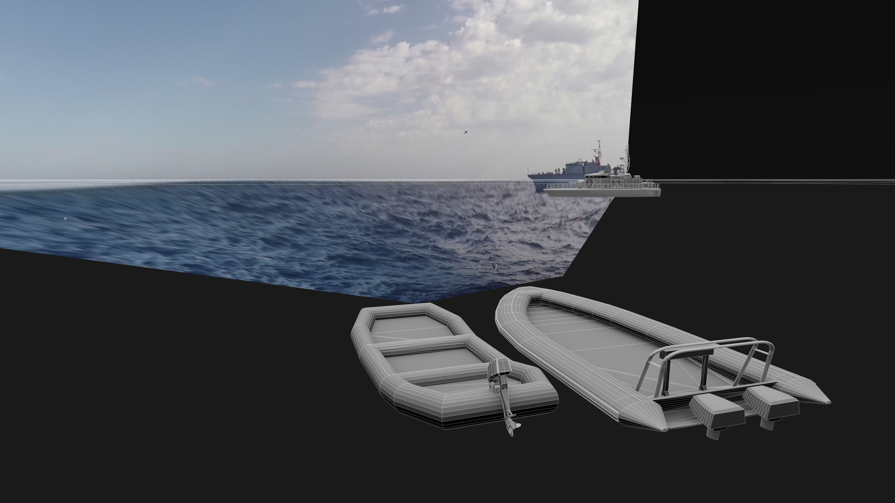 16 e 17. 2018, Sea-Watch vs Libyan Coast Guard, investigazione di Forensic Architecture: https://forensic-architecture.org/investigation/seawatch-vs-the-libyan-coastguard