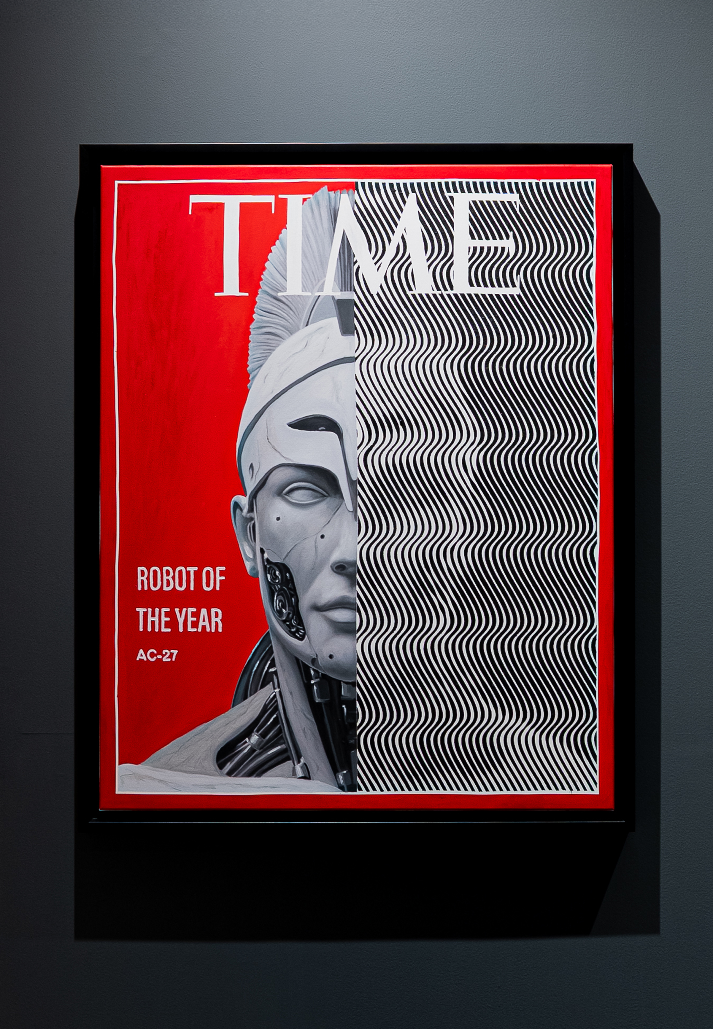 ROBOT OF THE YEAR, 2025, OIL AND ACRYLIC ON CANVAS